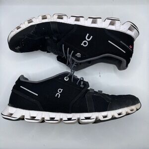On Cloud Women Running Shoes Black White Swiss Engineering 19.0001 Size 10